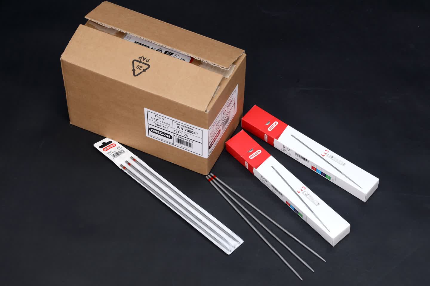 Dũa tròn Oregon 70504T 4.0mm 3 Dũa tròn Oregon 70504T 4.0mm (12 cái/hộp) phân phối bởi Oregon Việt Nam